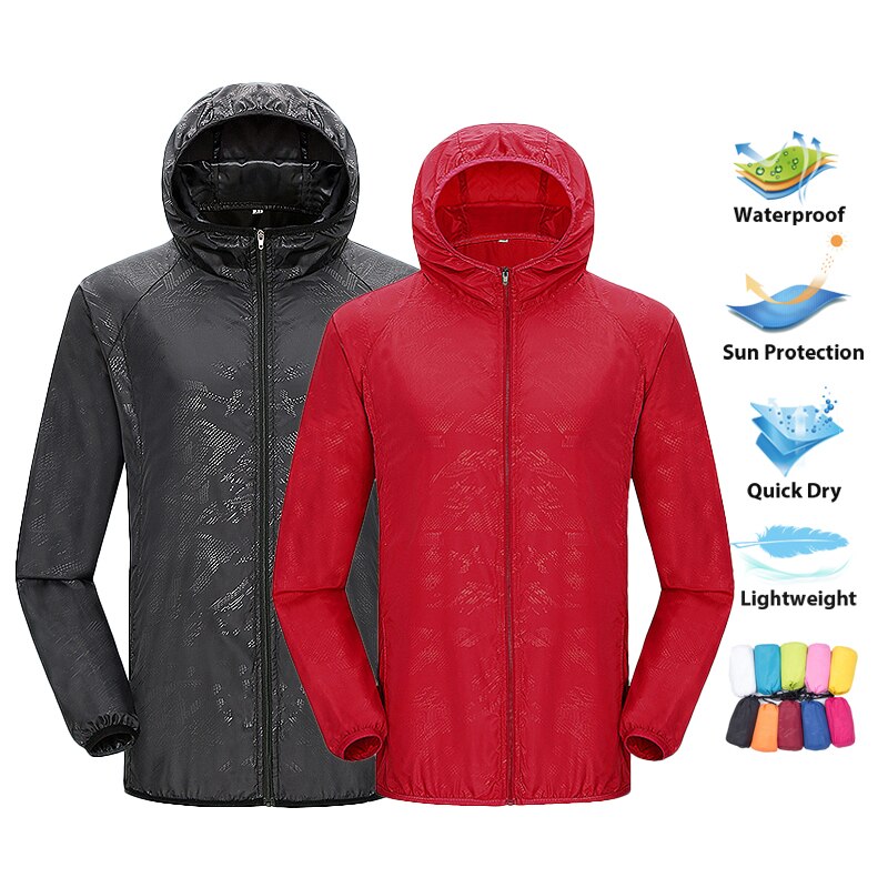 Outdoor Adventure Clothing - LNGXO-Chaqueta de senderismo Unisex para hombre