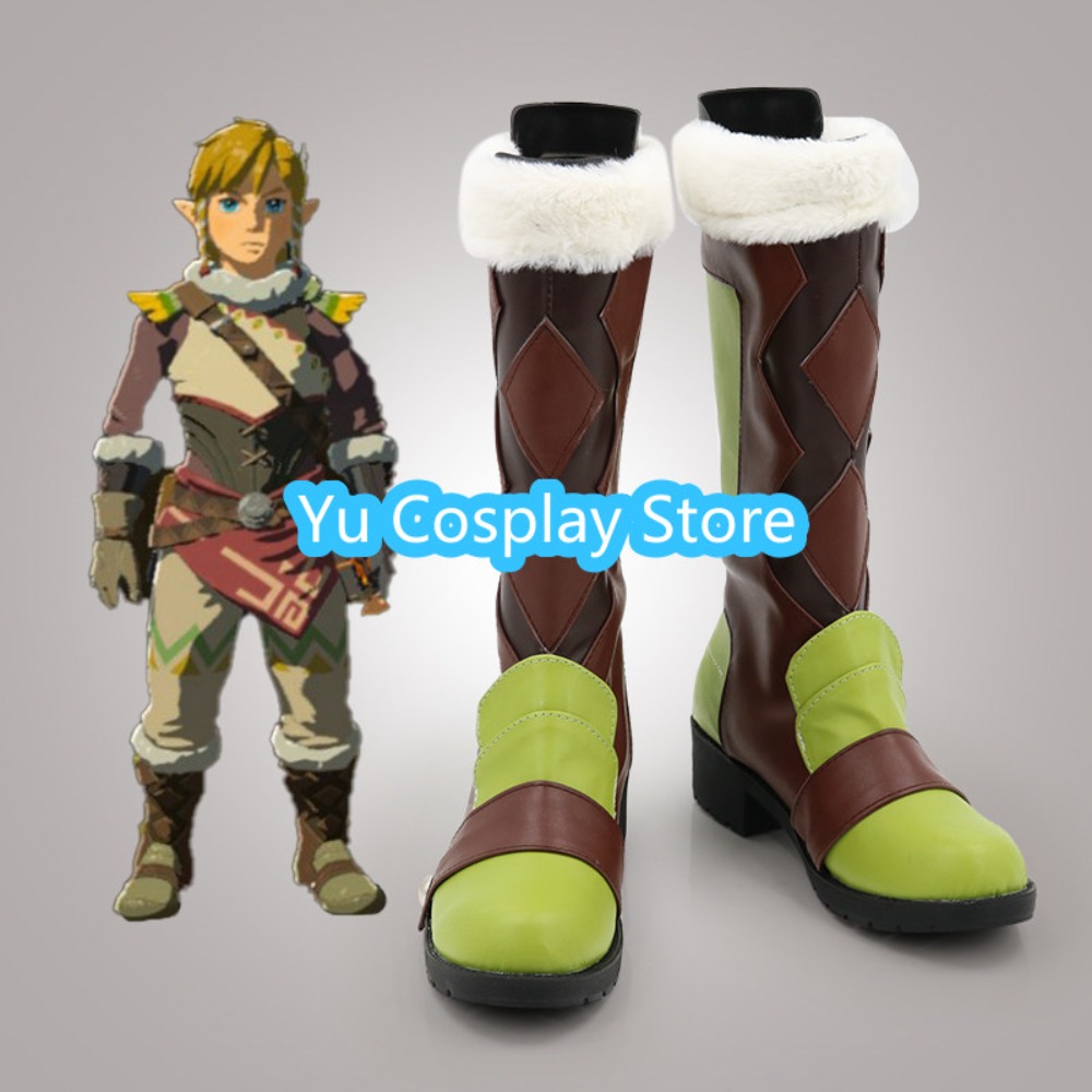 Outdoor Adventure Exhibition - Botas de cosplay Link, zapatos de