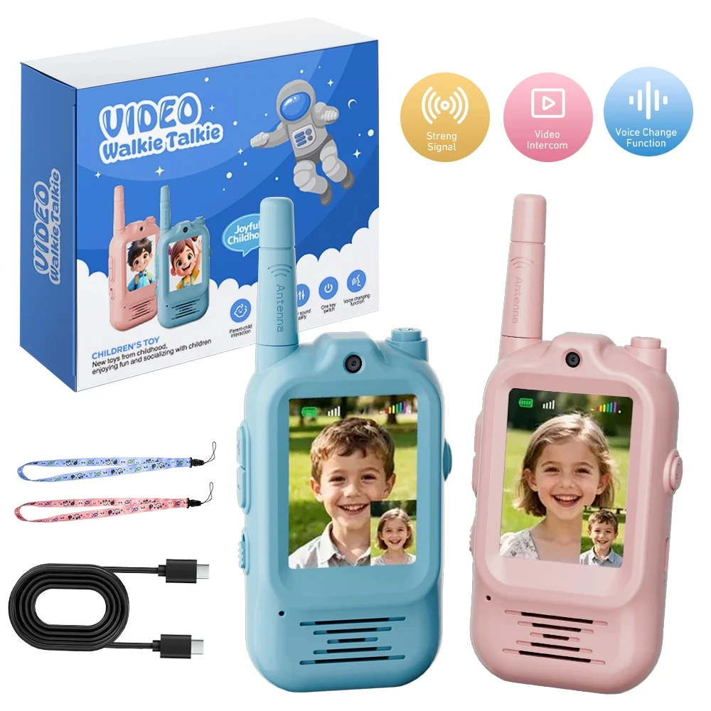 Outdoor Adventure Video - 2 Walkie Talkies Recargables para Niños,