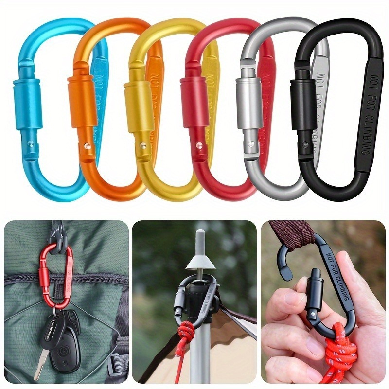 Carabiner Locking D - Mosquetón de aleación de aluminio con