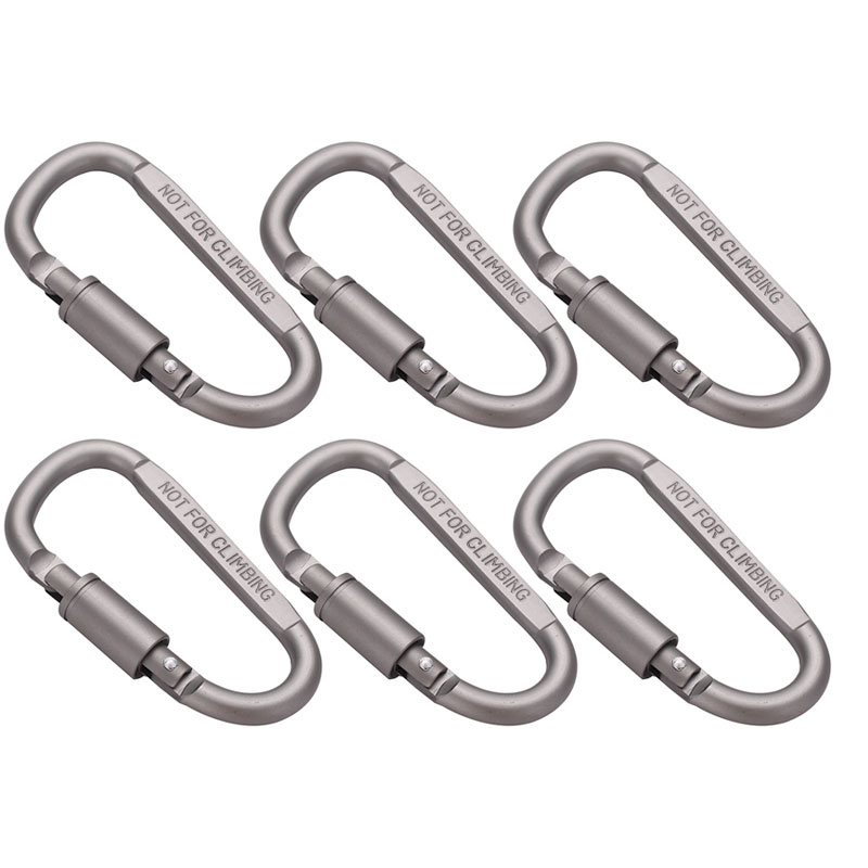 Carabiner Locking D - Mosquetón de aluminio con bloqueo de