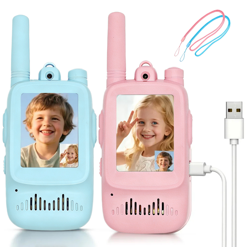 Outdoor Adventure Kids - 2 Walkie Talkies Recargables para Niños,