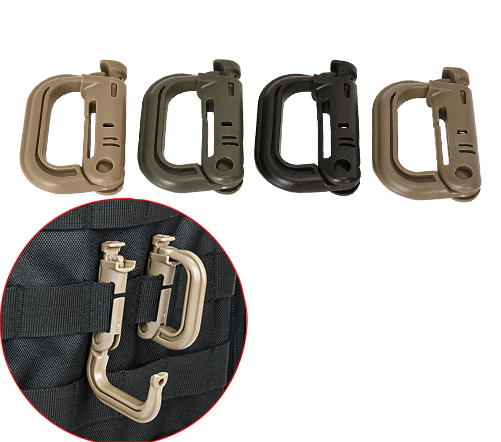 Carabiner Locking D - Anillo de bloqueo táctico D, 2