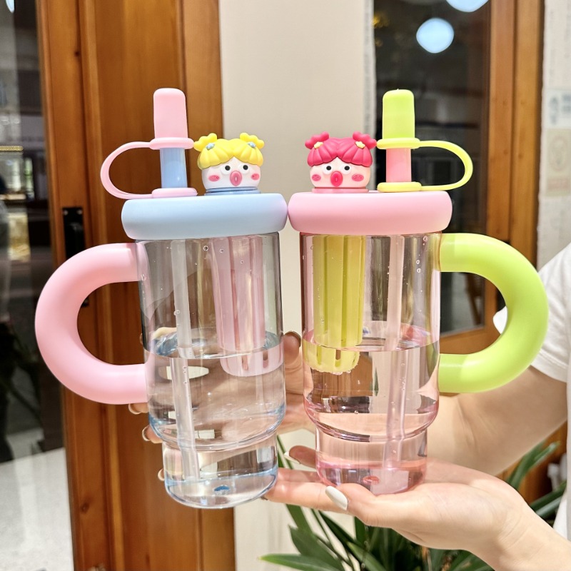 Water Filter Straw - Botella de agua con pajita portátil,