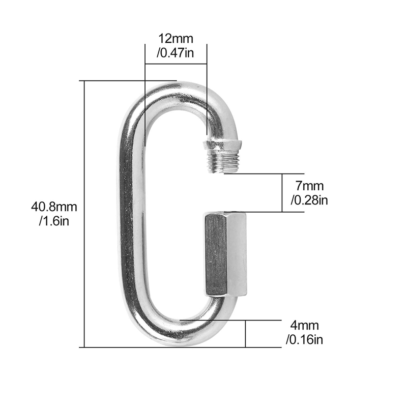 12 piezas de conectores de cad - Carabiner Locking D reseña y precio