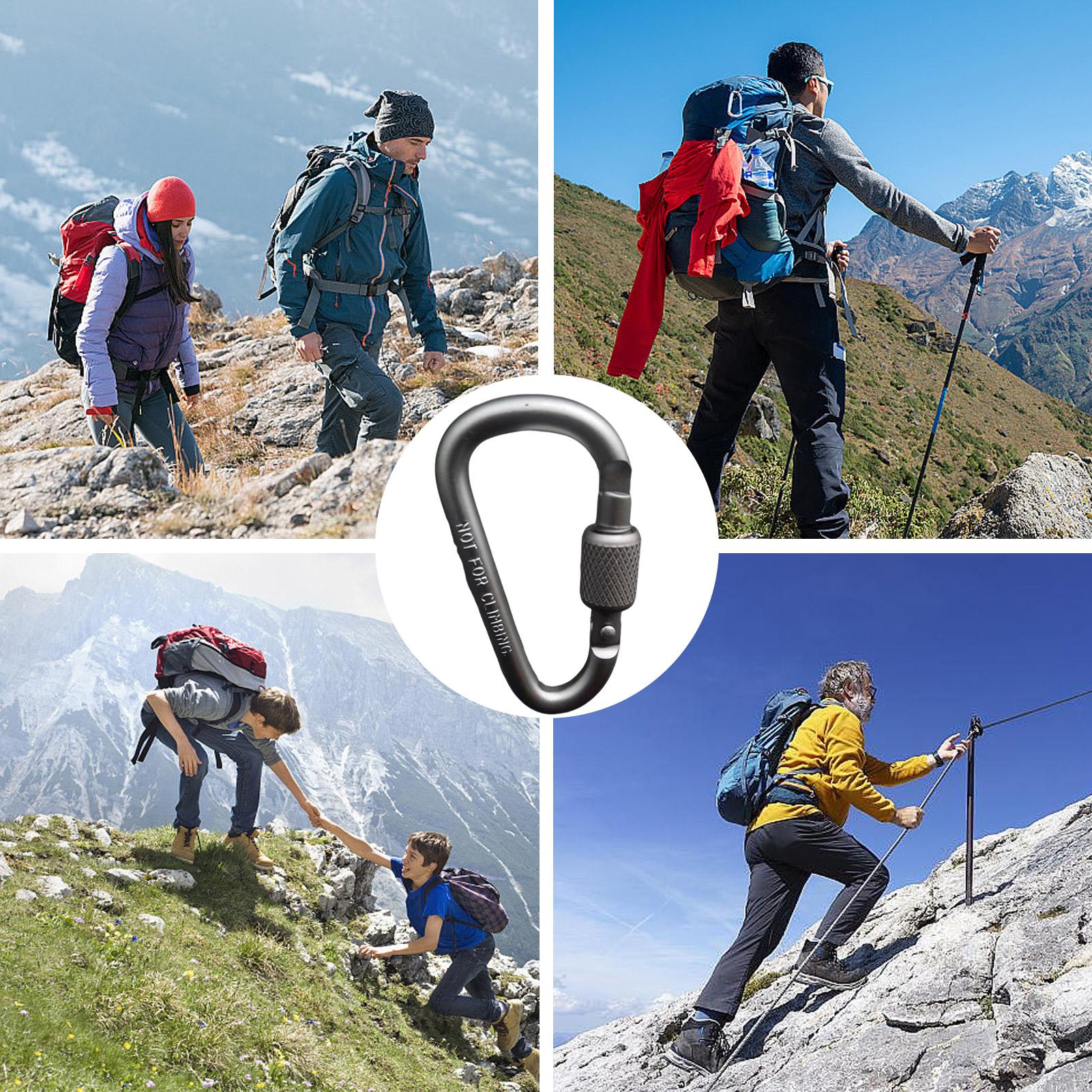 Mosquetón de aluminio en forma - Carabiner Locking D reseña y precio