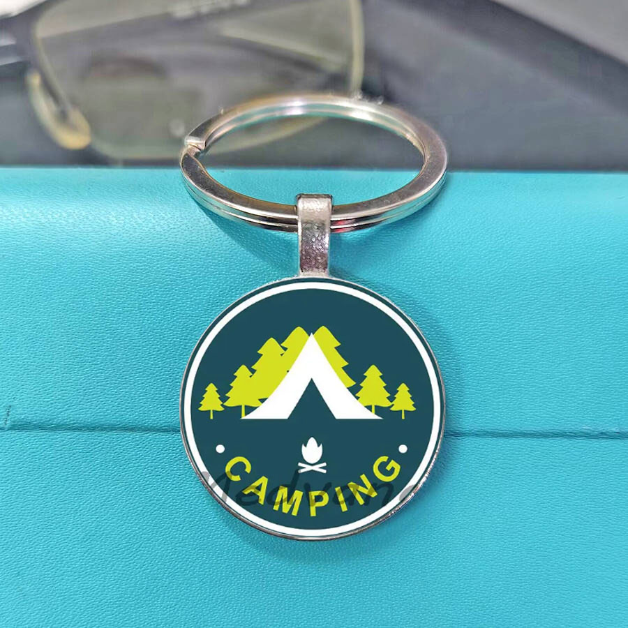 Llavero de Cristal para Acampa - Outdoor Adventure Enthusiast reseña y precio