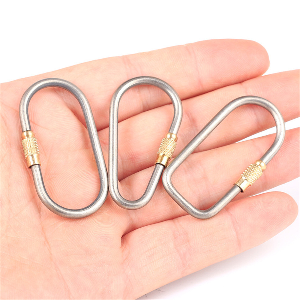 Mosquetón de bloqueo de titani - Carabiner Locking D reseña y precio
