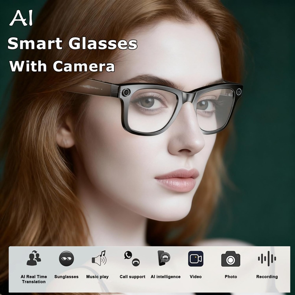 Gafas Inteligentes con IA, Cám - Outdoor Adventure Video reseña y precio