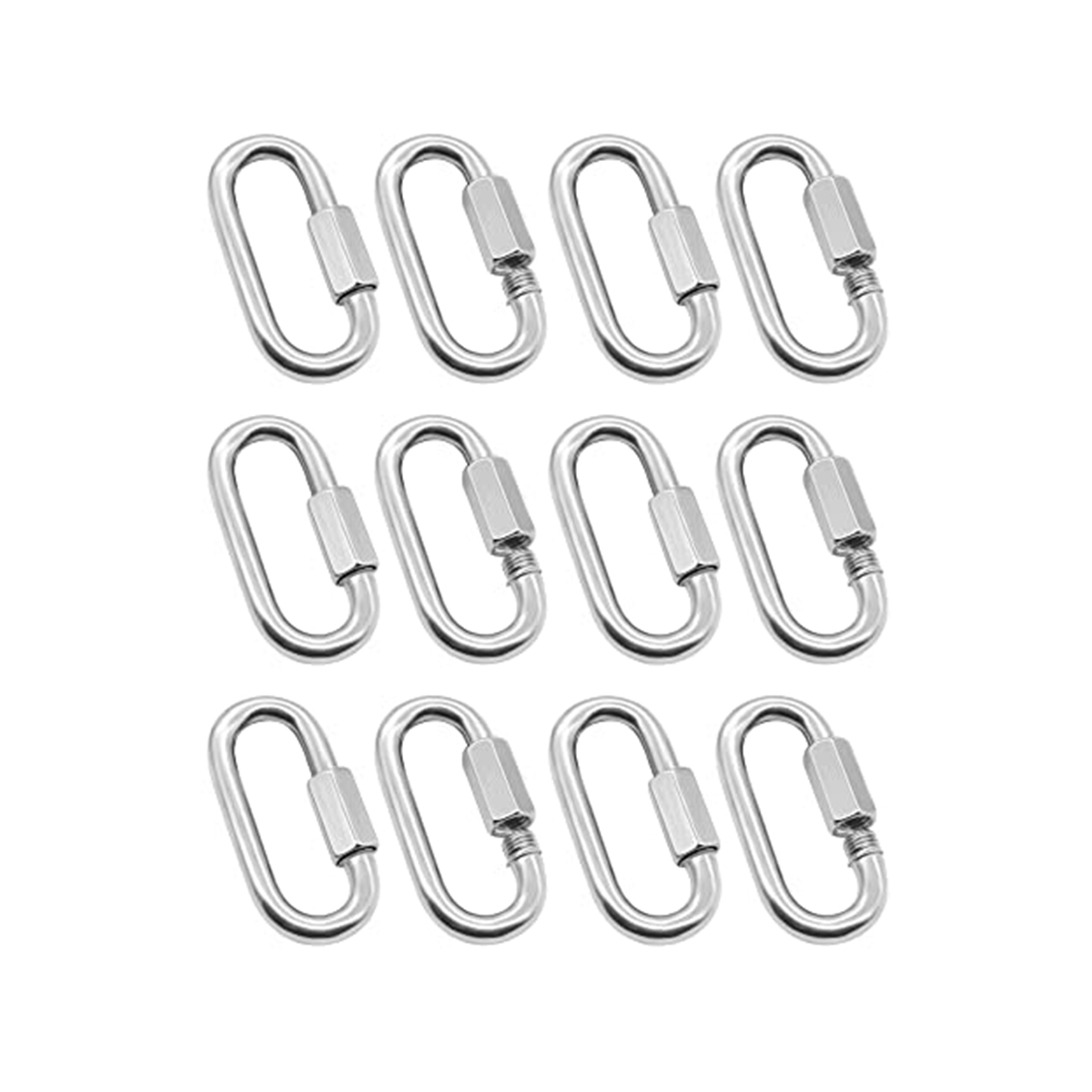 Paquete de 12 eslabones rápido - Carabiner Locking D reseña y precio