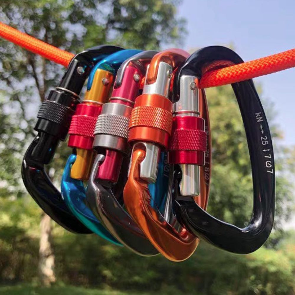Mosquetón de escalada en forma - Carabiner Locking D reseña y precio