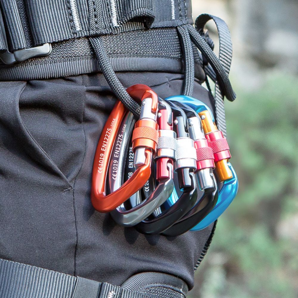 Mosquetón de escalada en forma - Carabiner Locking D reseña y precio
