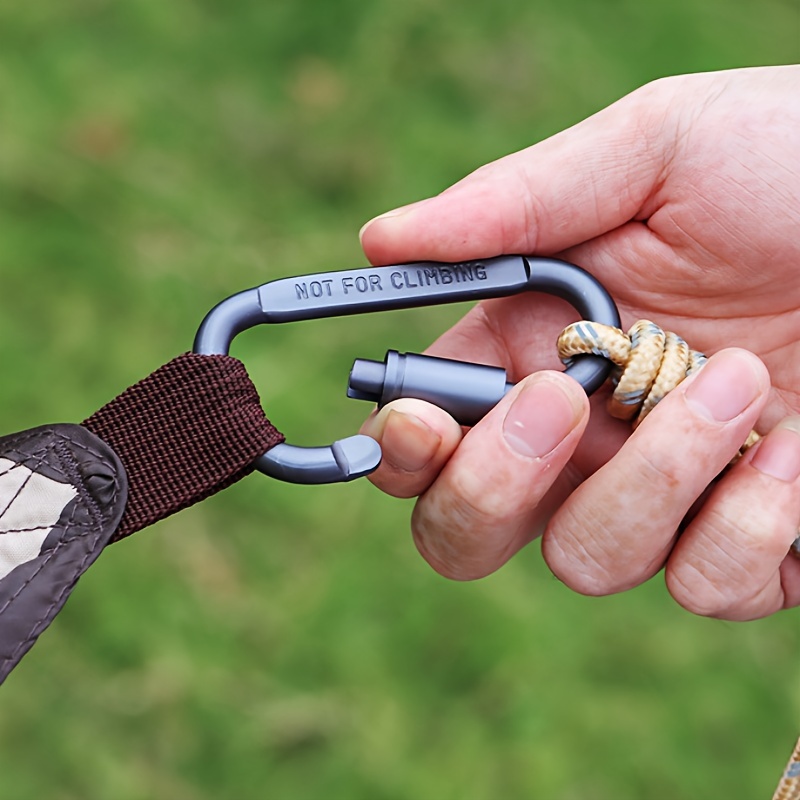 Mosquetón de aleación de alumi - Carabiner Locking D reseña y precio