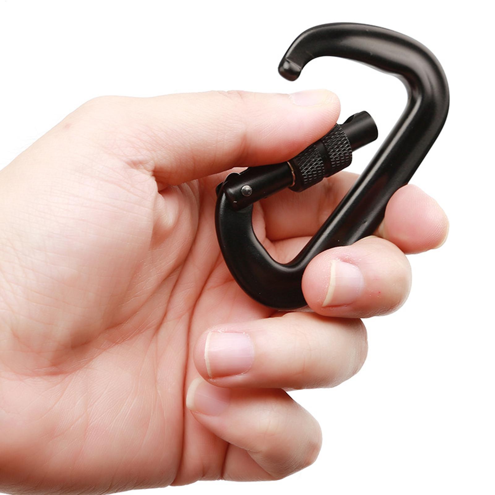 2 mosquetones de aleación de a - Carabiner Locking D reseña y precio