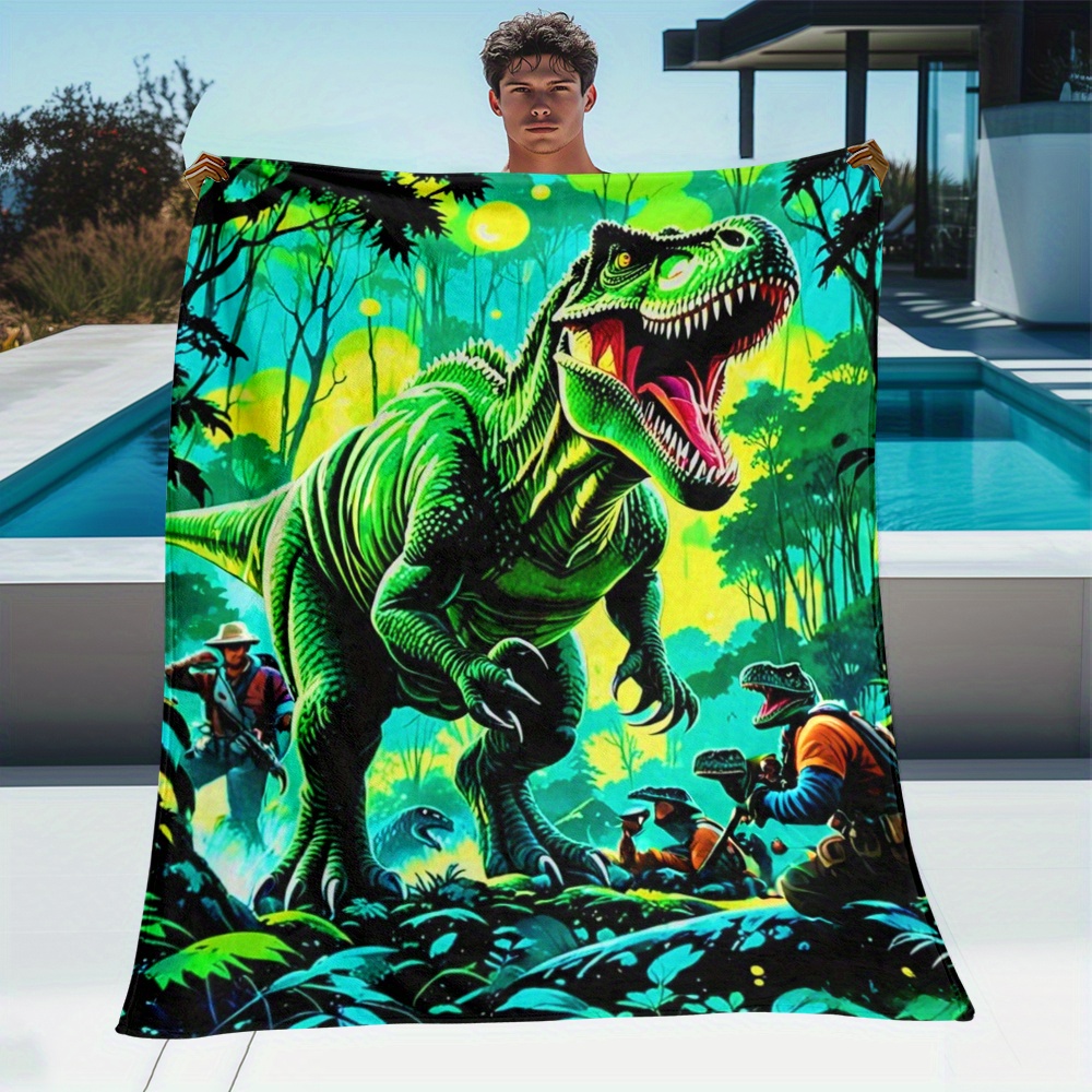 Manta polar de dinosaurio T Re - Outdoor Adventure Kids reseña y precio