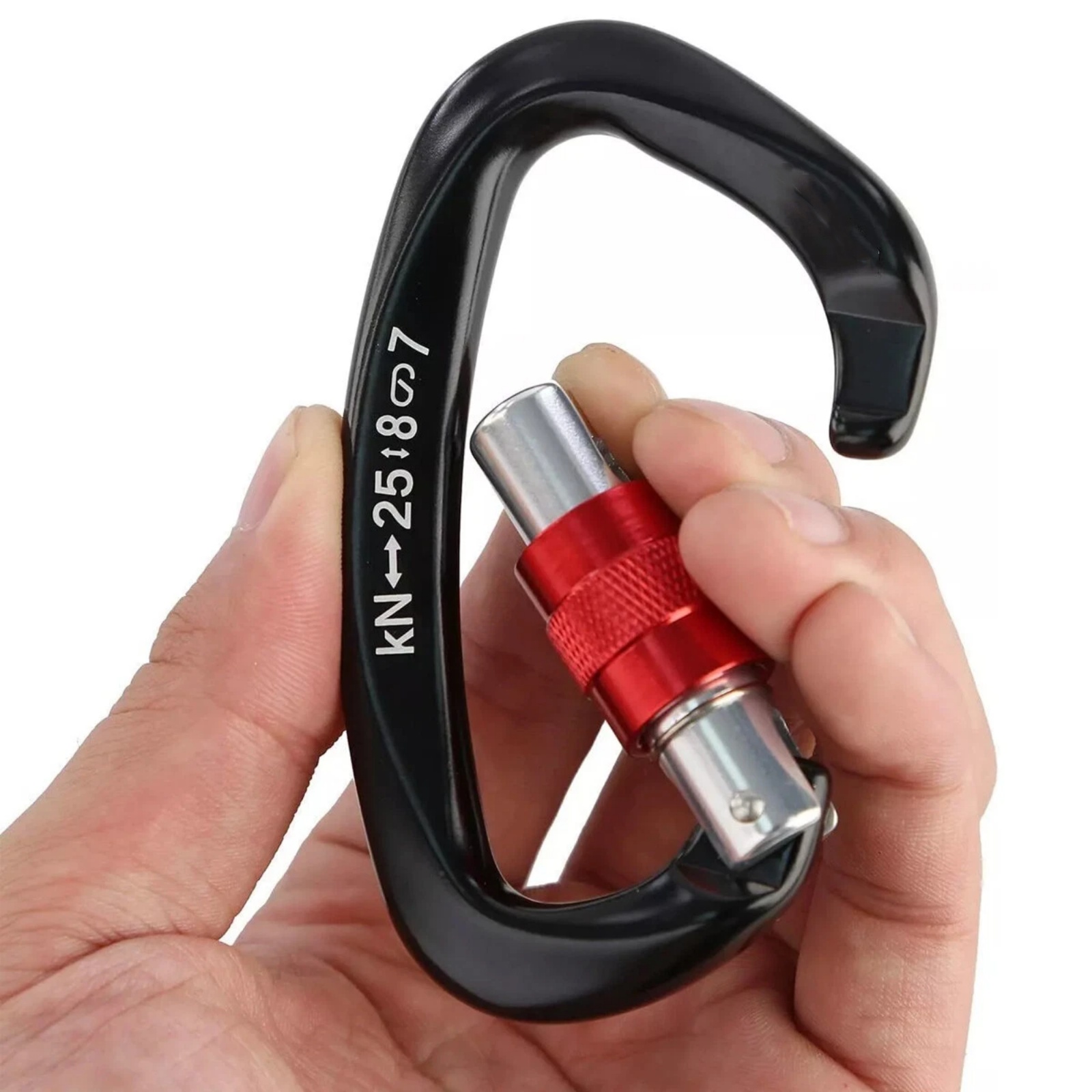 5 unids/set 25KN mosquetón de  - Carabiner Locking D reseña y precio