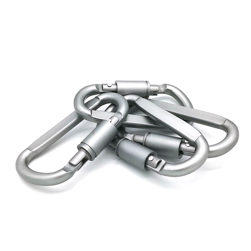 Mosquetón de aluminio con bloq - Carabiner Locking D reseña y precio