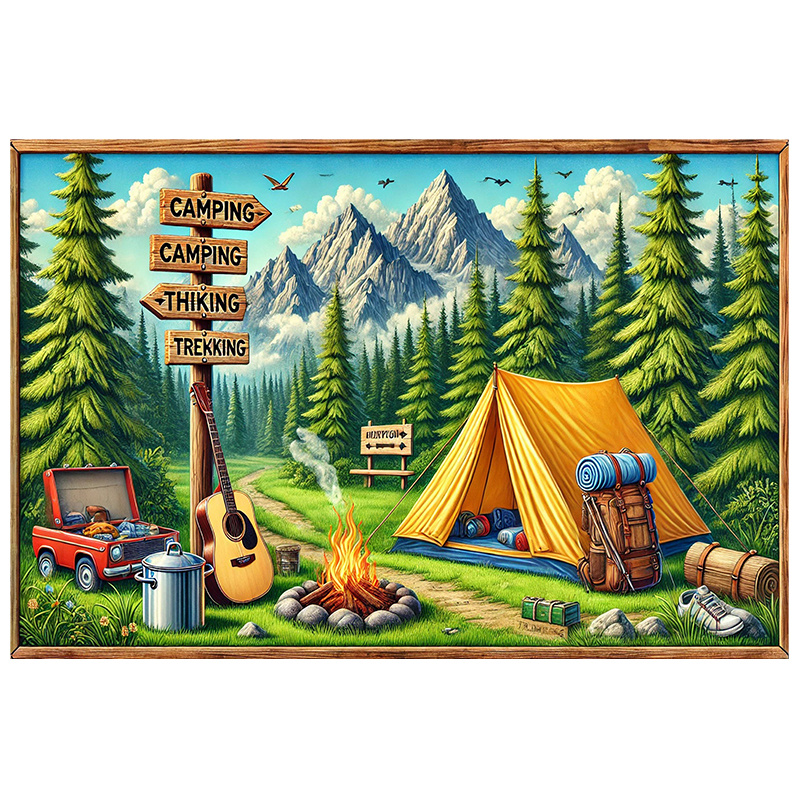 1 fondo para acampar y aventur - Outdoor Adventure Background reseña y precio