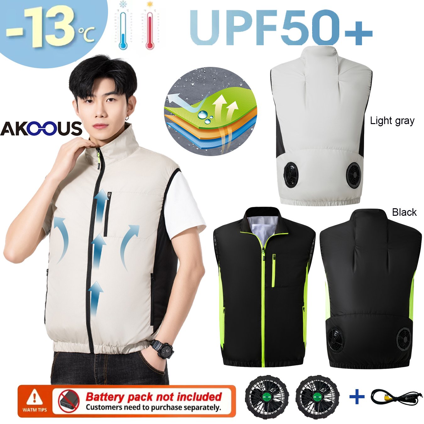 Chaleco Refrigerante USB de 12 - Outdoor Adventure Clothing reseña y precio