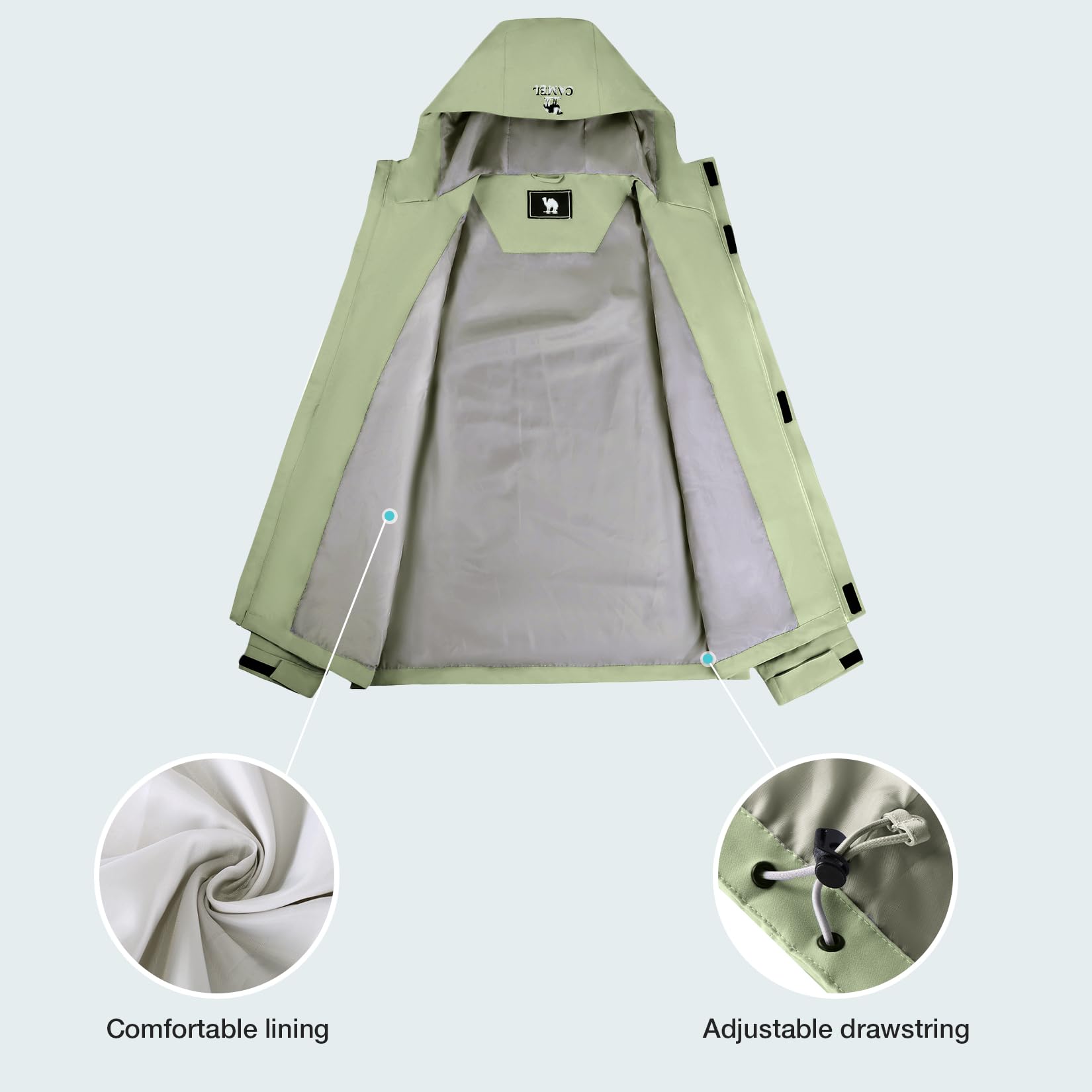 GOLDEN CAMEL Chaquetas de lluv - Outdoor Adventure Windbreaker reseña y precio