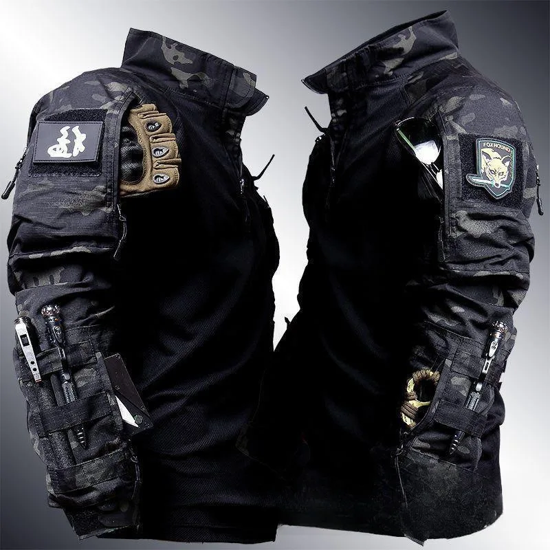 Conjunto de chaqueta de camufl - Outdoor Adventure Windbreaker reseña y precio